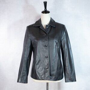 Valerie Stevens Women's Genuine Leather Jacket Black Size PS